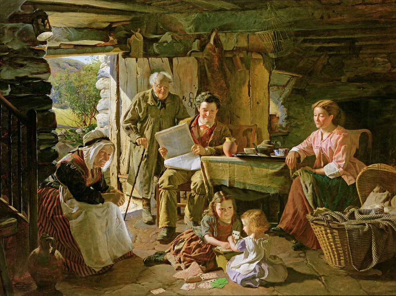 Hütteninnenraum von William Henry Midwood