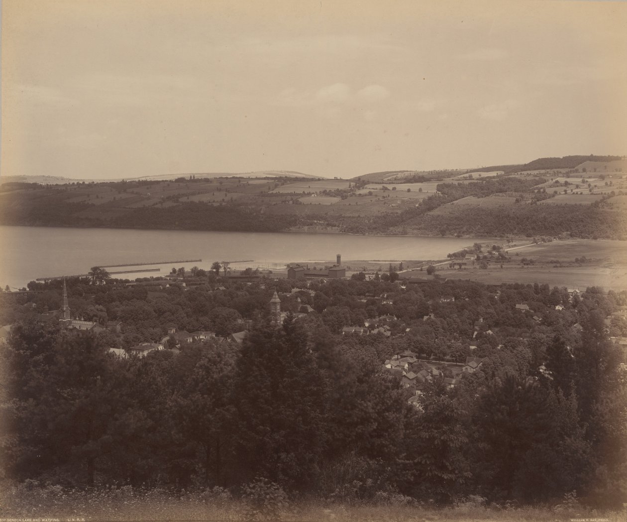 Seneca-See und Watkins, ca. 1895 von William Herman Rau