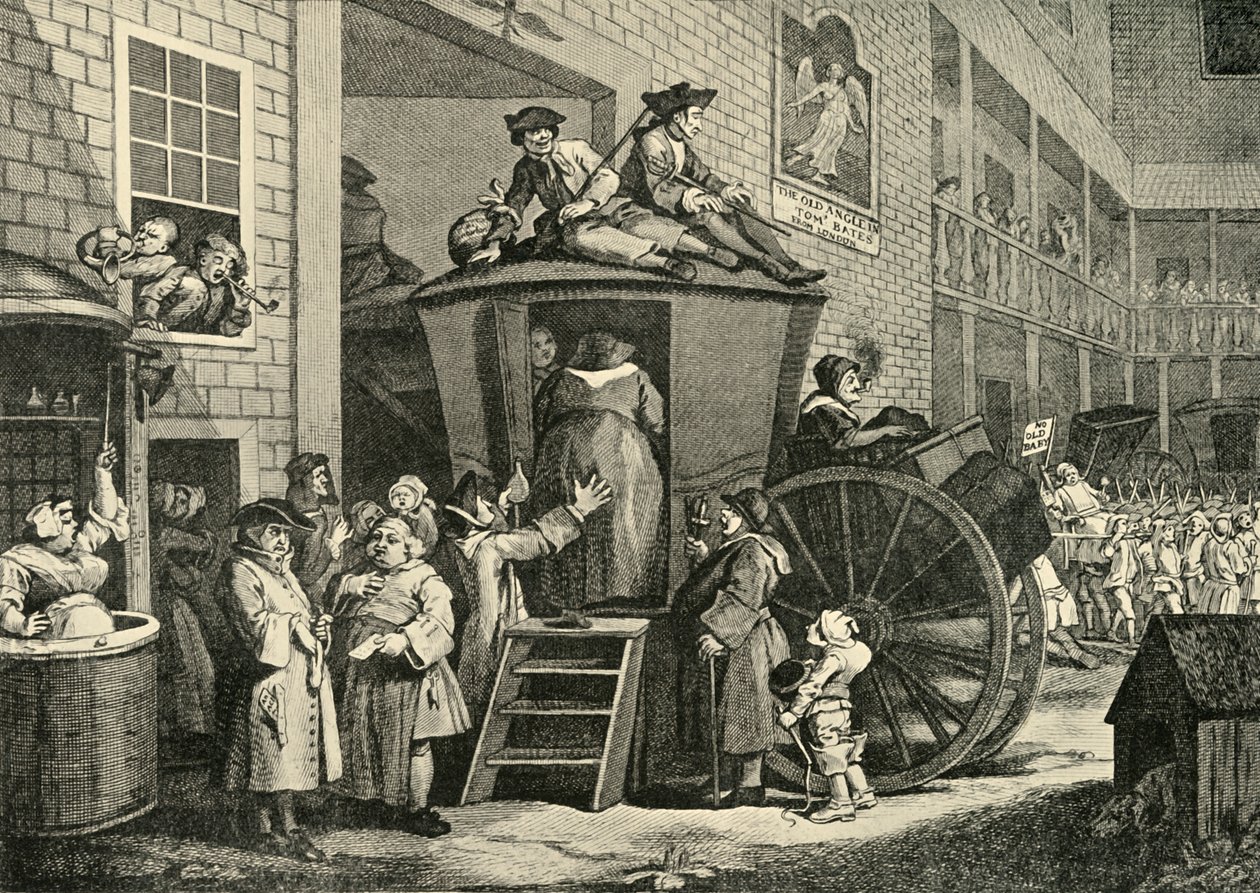 Ein Landgasthof, 1747 von William Hogarth
