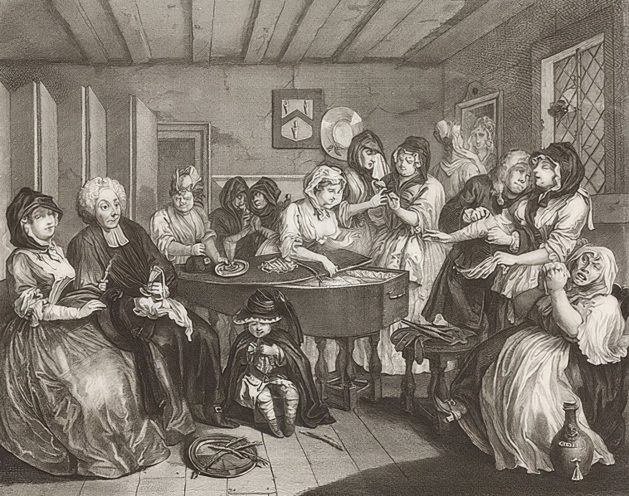 Der Weg einer Dirne. Blatt 6: Das Begräbnis von William Hogarth