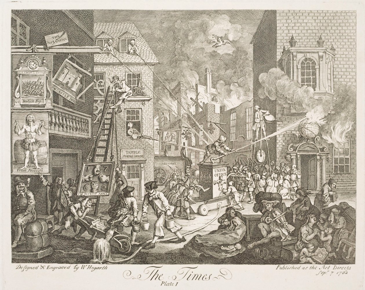 Die Zeit (Tafel 1) von William Hogarth