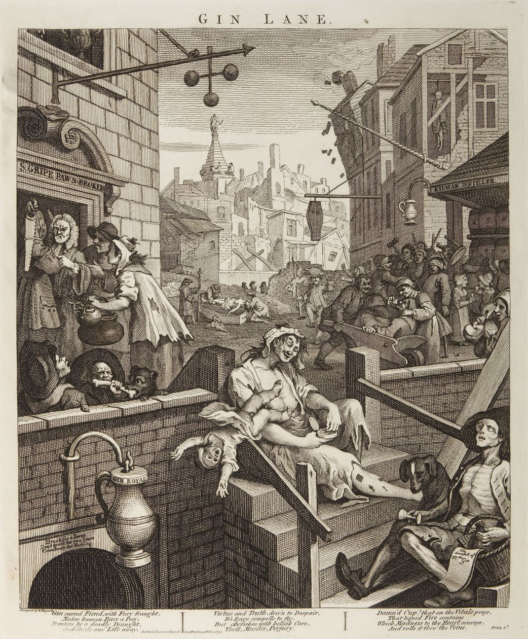 Gin-Gasse von William Hogarth