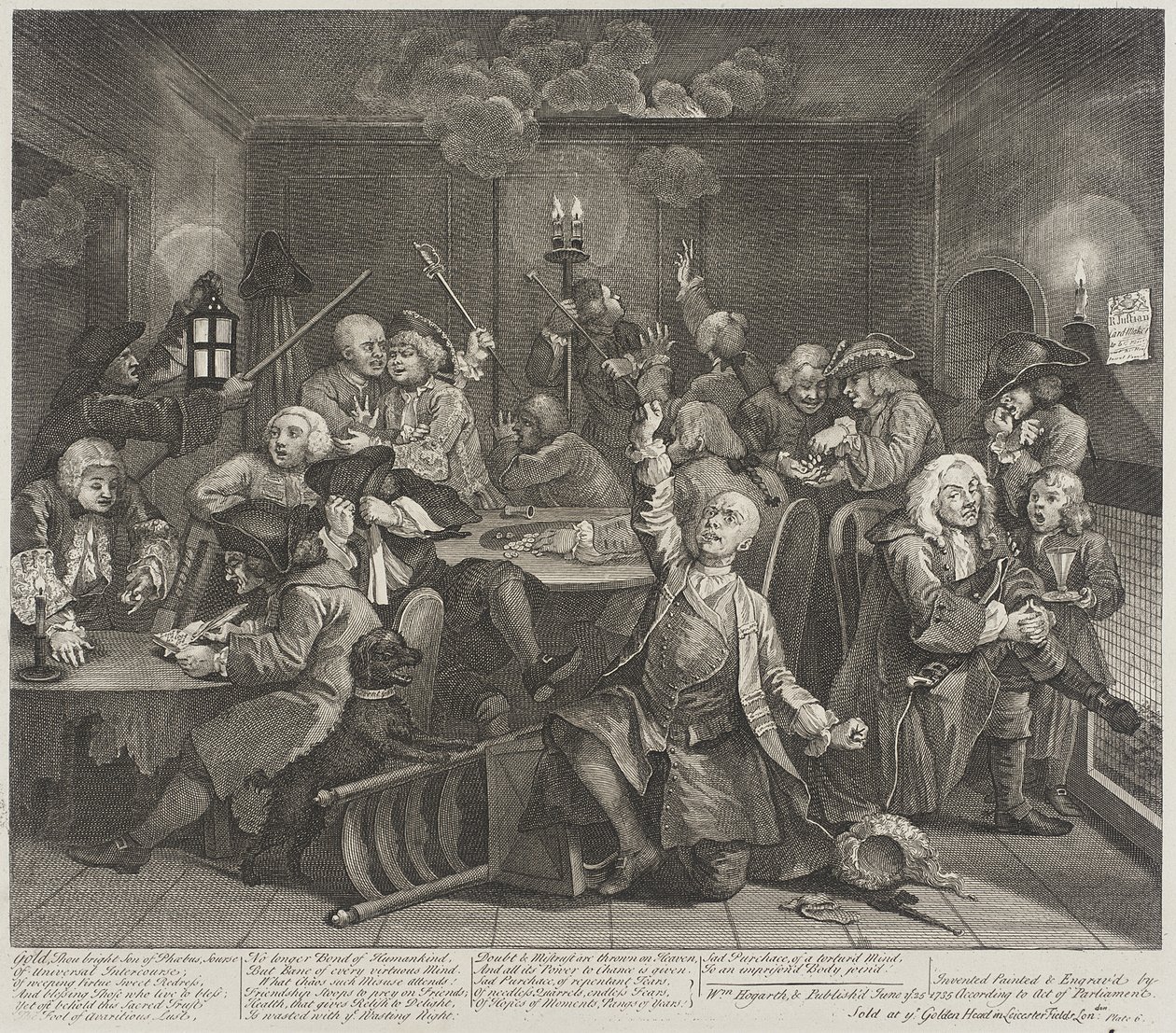 Gold, du heller Sohn des Phoebus, Quelle von William Hogarth