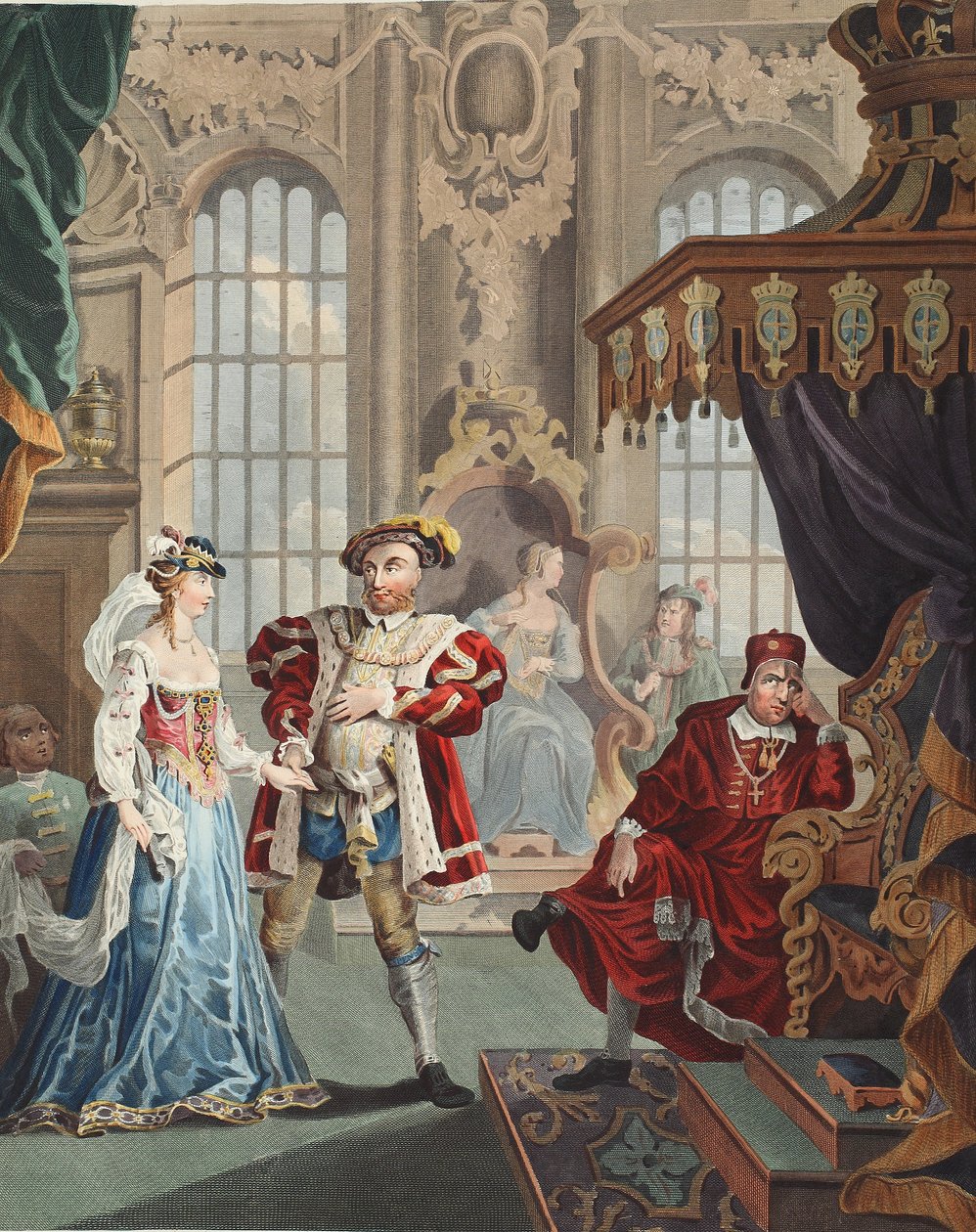 Heinrich VIII. und Anne Boleyn, Illustration aus 