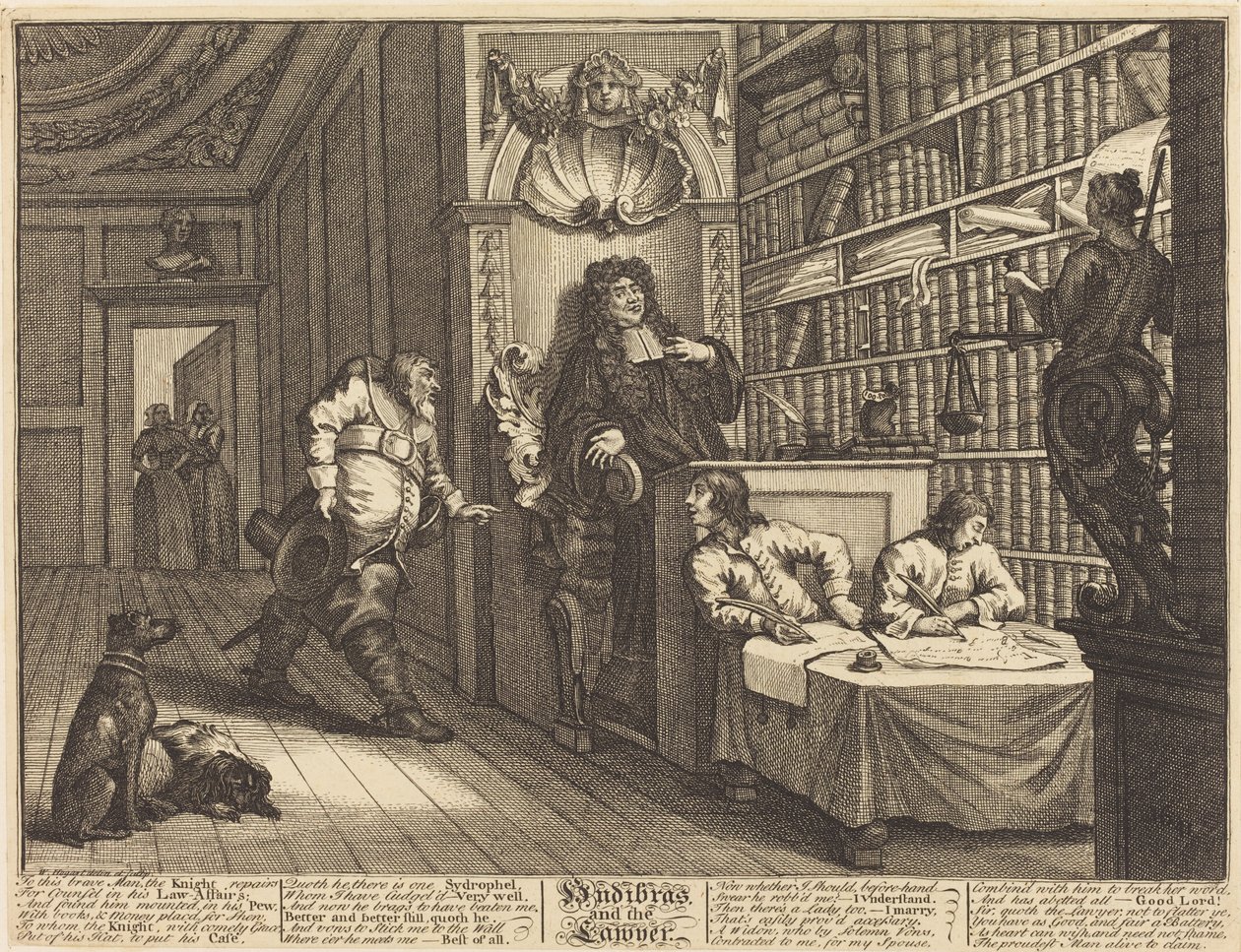 Hudibras und der Anwalt von William Hogarth