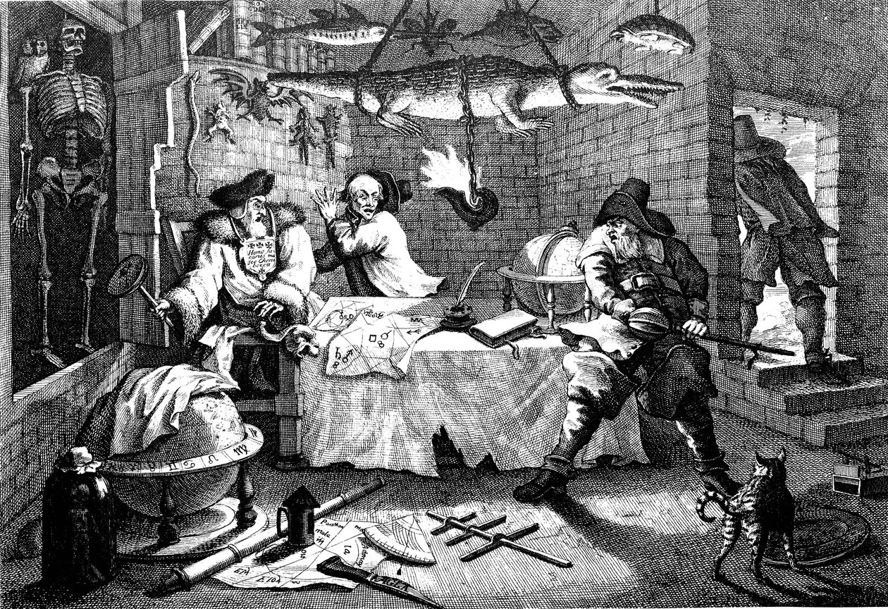 Illustration aus dem Gedicht Hudibras von Samuel Butler, 1726 von William Hogarth