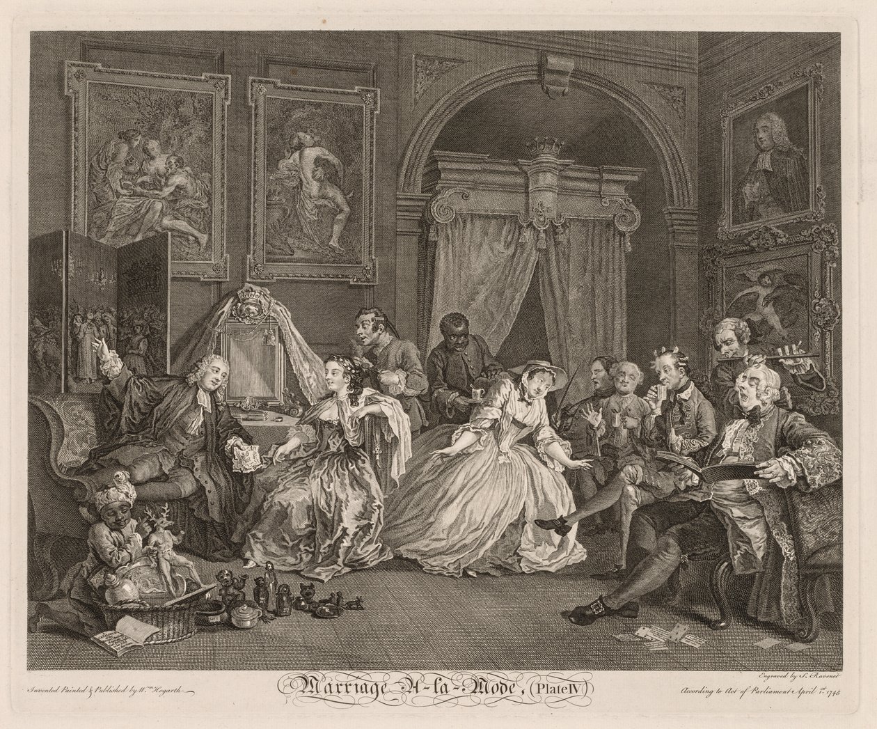 Heirat à la Mode: Die Toilettenszene von William Hogarth