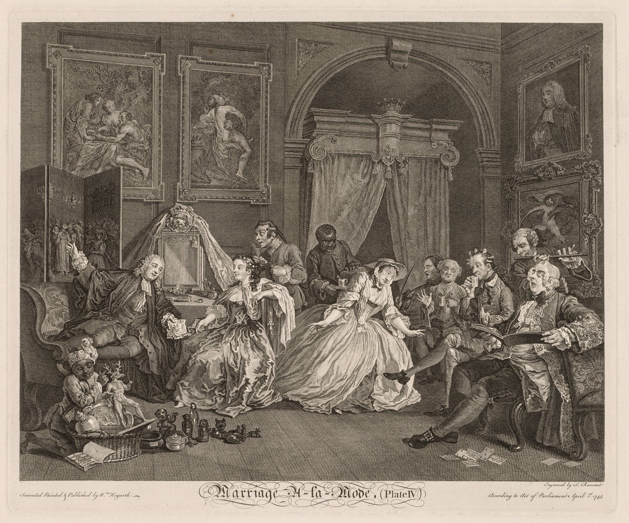 Heirat à la Mode: Die Toilettenszene von William Hogarth