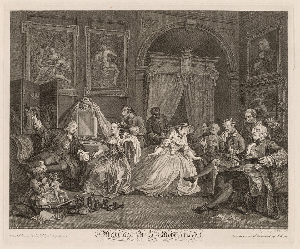 Marriage à la Mode: Die Toilettenszene, 1745 von William Hogarth
