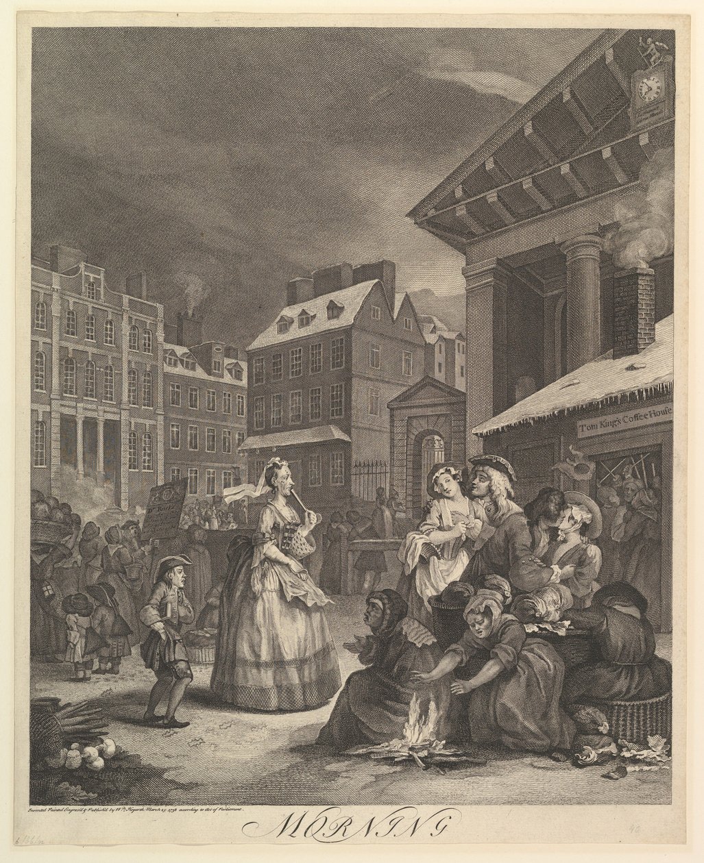 Morgen: Die vier Tageszeiten, 25. März 1738 von William Hogarth