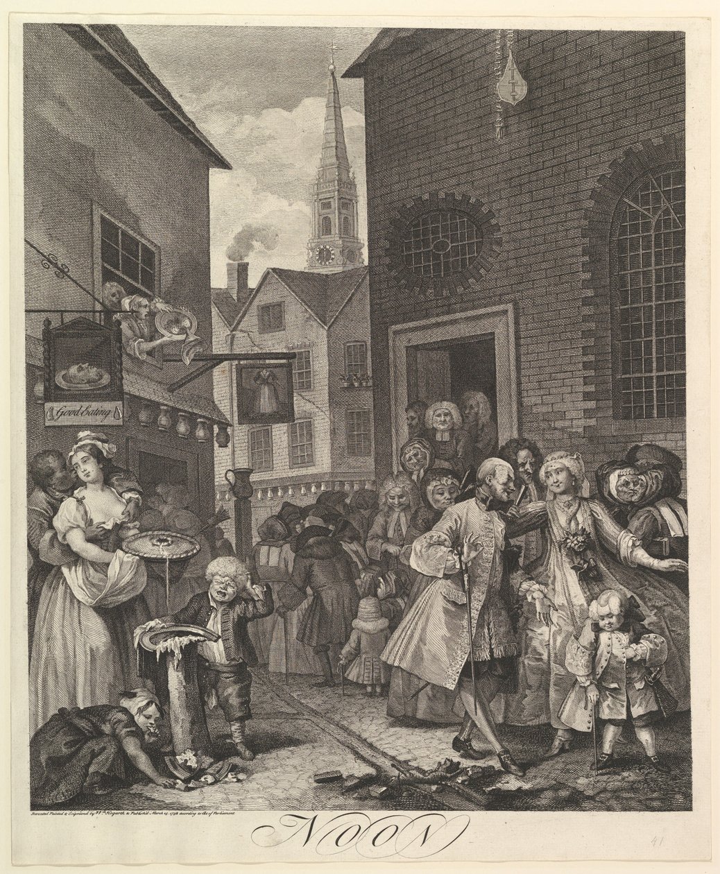 Mittag: Die vier Tageszeiten von William Hogarth