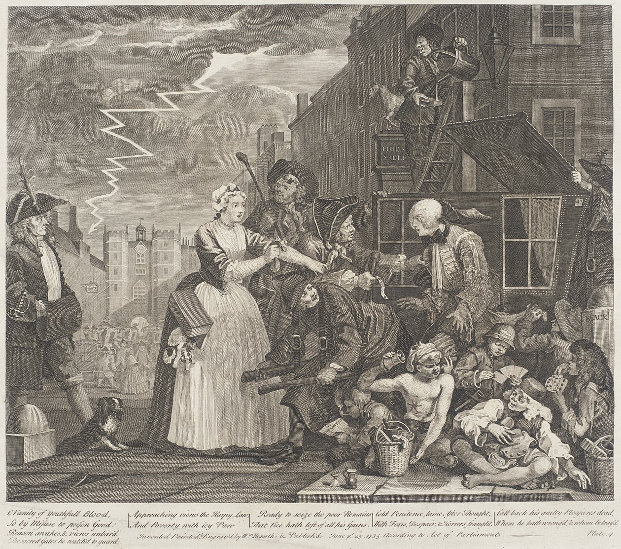 O Eitelkeit des jugendlichen Blutes von William Hogarth