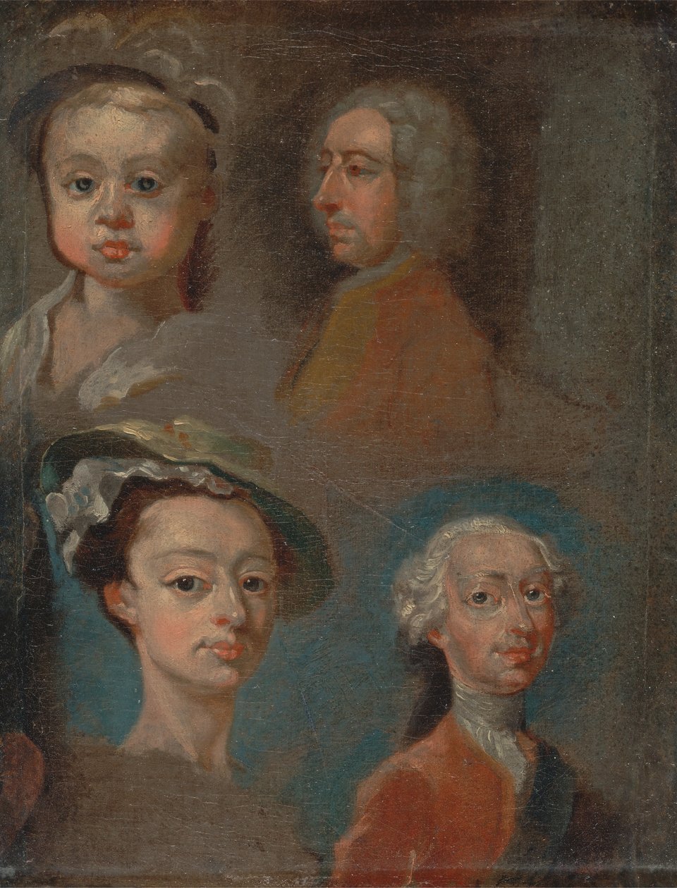 Studien von Köpfen von William Hogarth