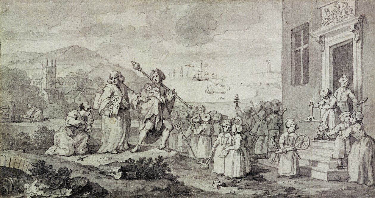 Studie für die Findelkinder von William Hogarth