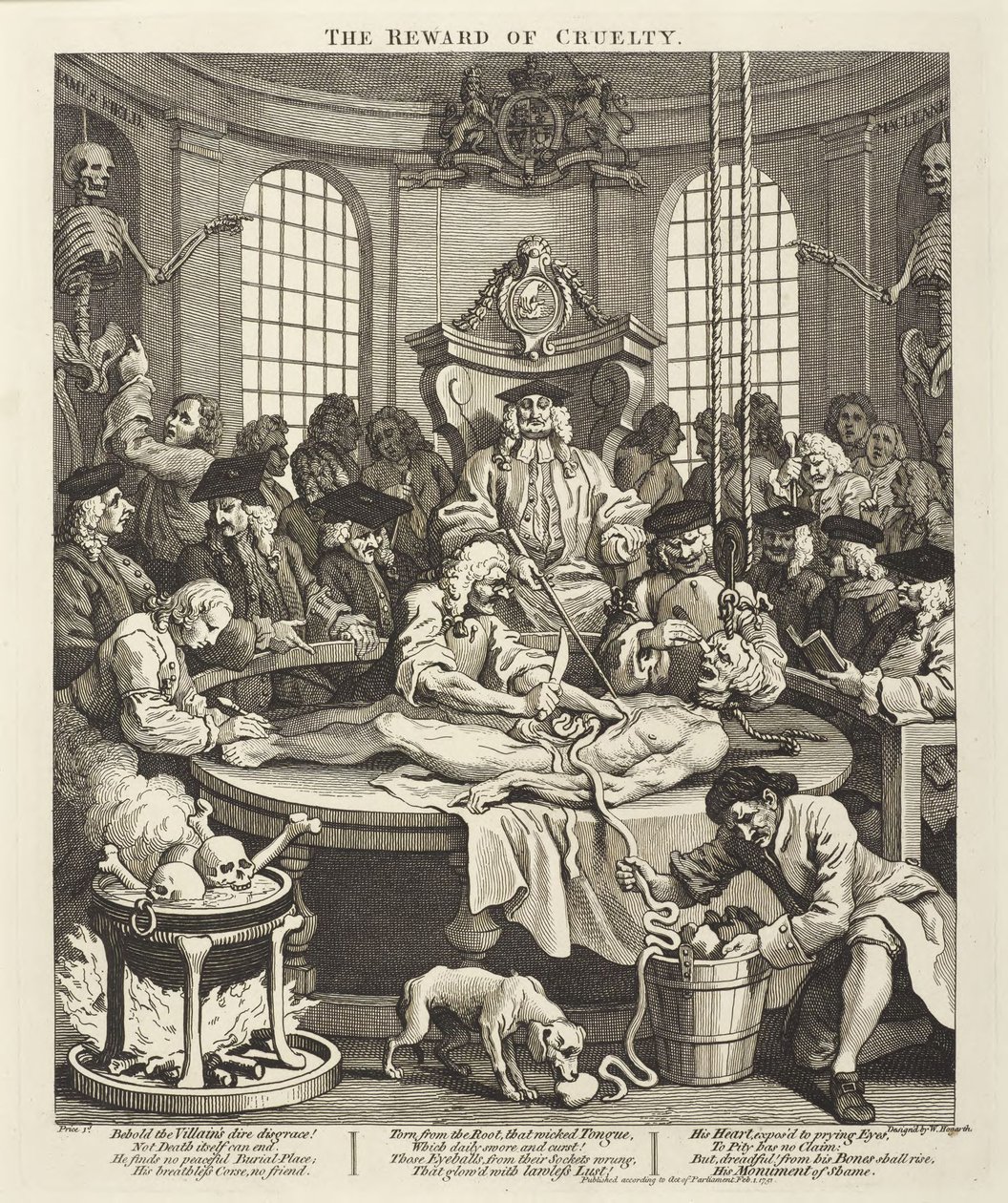 Die Belohnung der Grausamkeit von William Hogarth