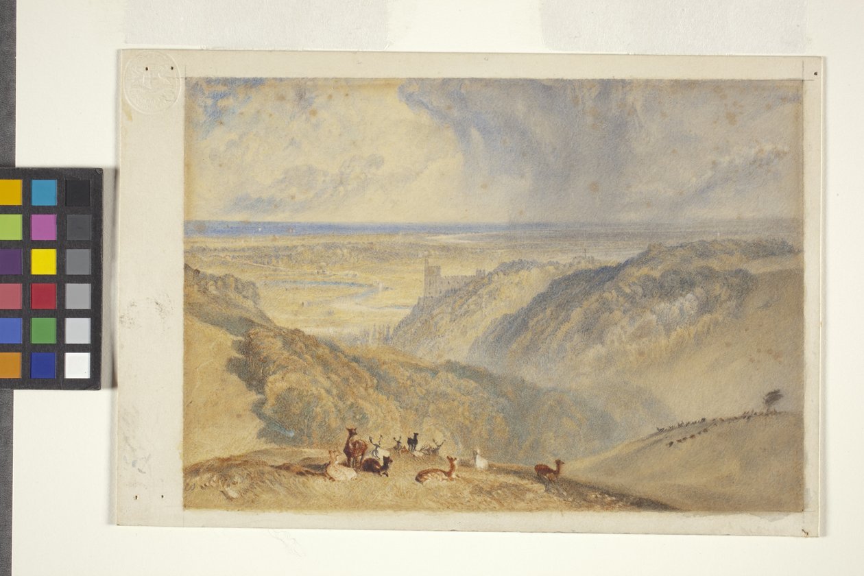 Arundel am Fluss Arun, nach JMW Turner von William II Ward