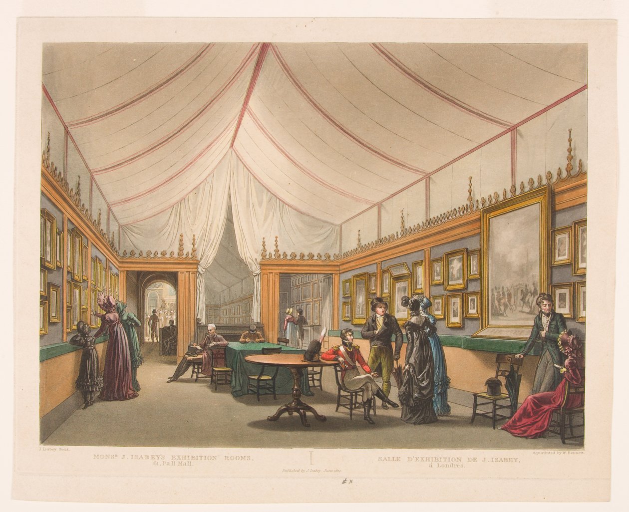 Monsr. J. Isabeys Ausstellungsräume von William James Bennett
