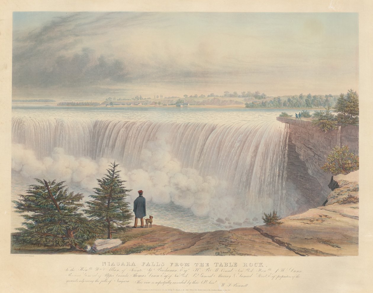 Niagarafälle vom Table Rock von William James Bennett