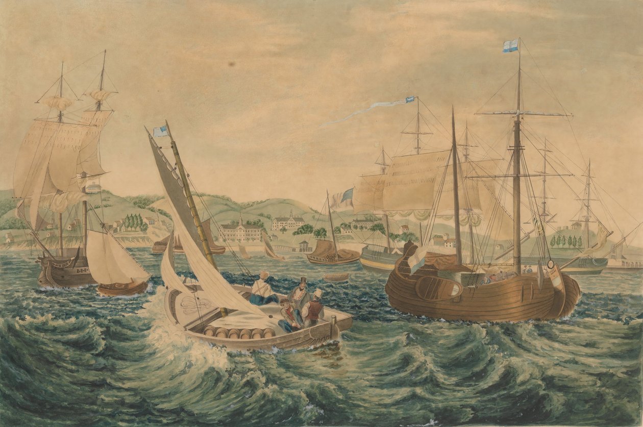 Quarantäne, Staten Island, 1833 von William James Bennett
