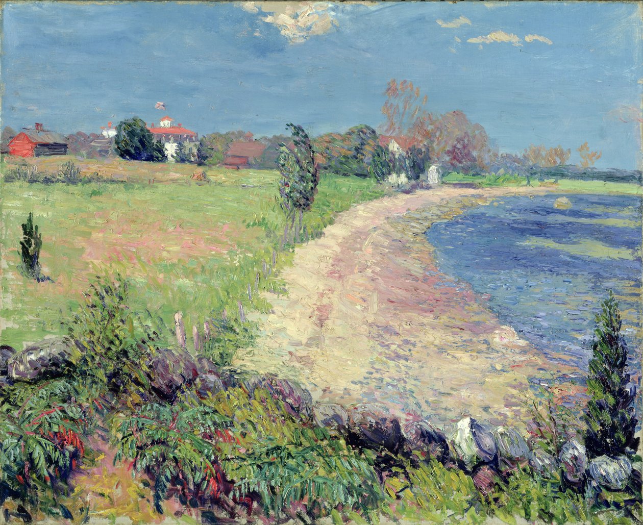 Kurviger Strand, Neuengland von William James Glackens