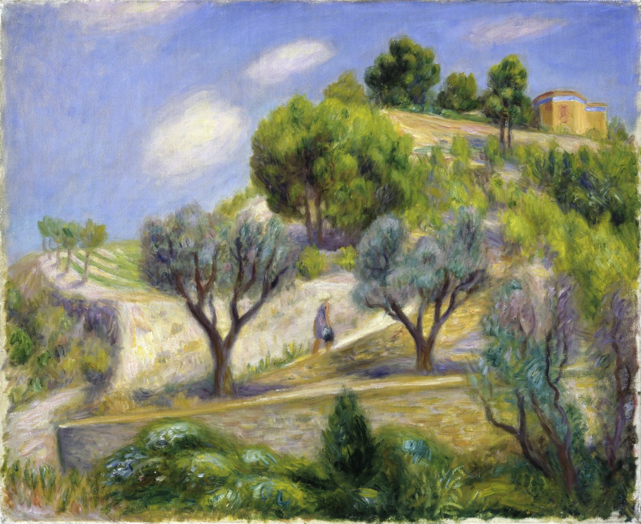Der Hügel von Vence - "Terrassierter Hügel, Vence" von William James Glackens
