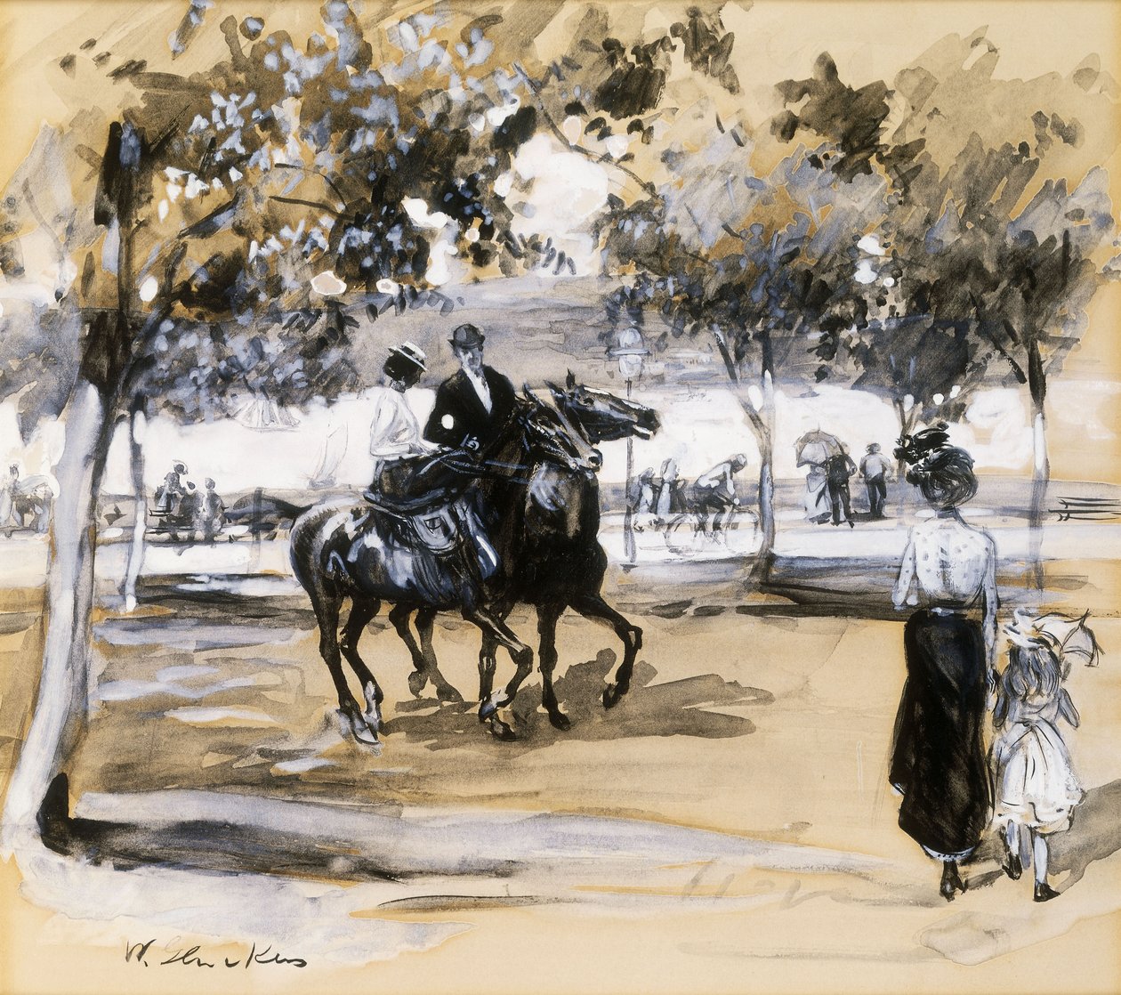 Riverside Drive von William James Glackens