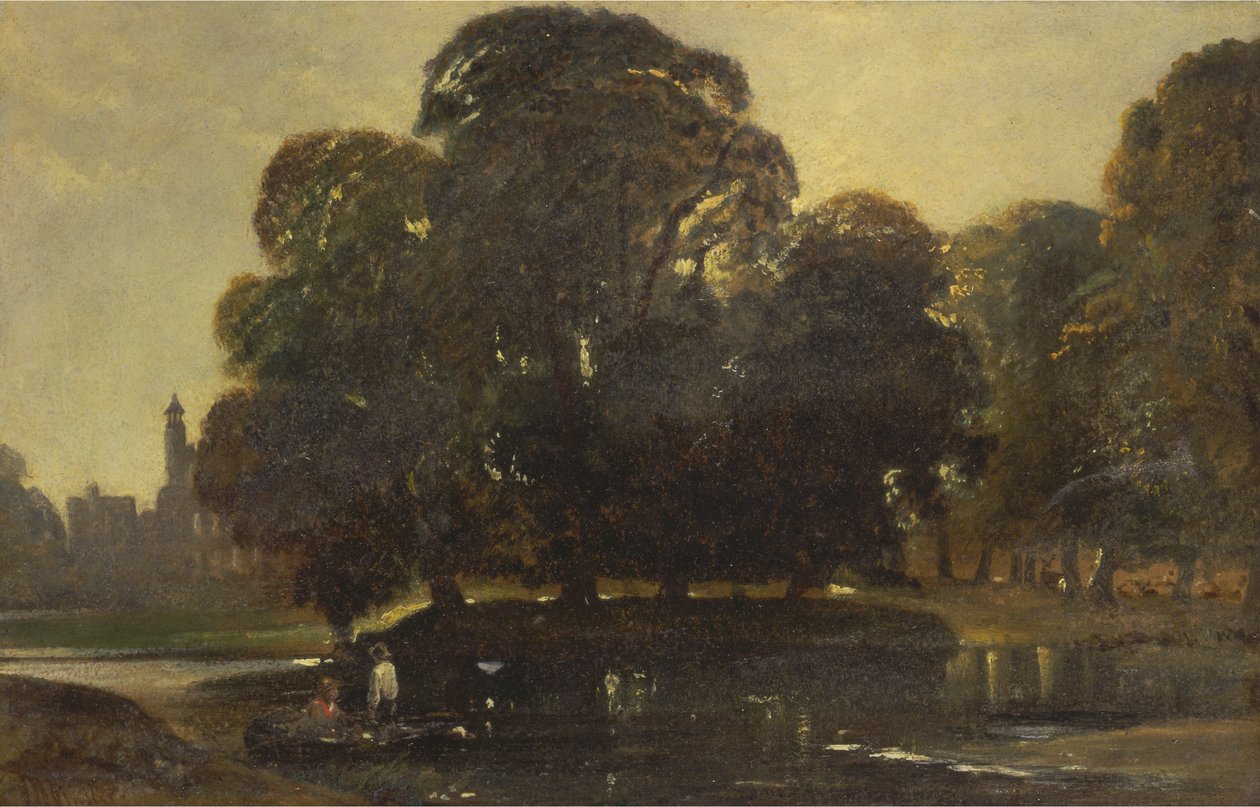 Eine Ansicht von Eton und dem Fellows Eyot von William James Muller