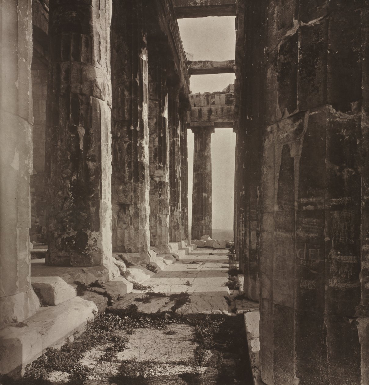 Westliches Portikus des Parthenon von William James Stillman