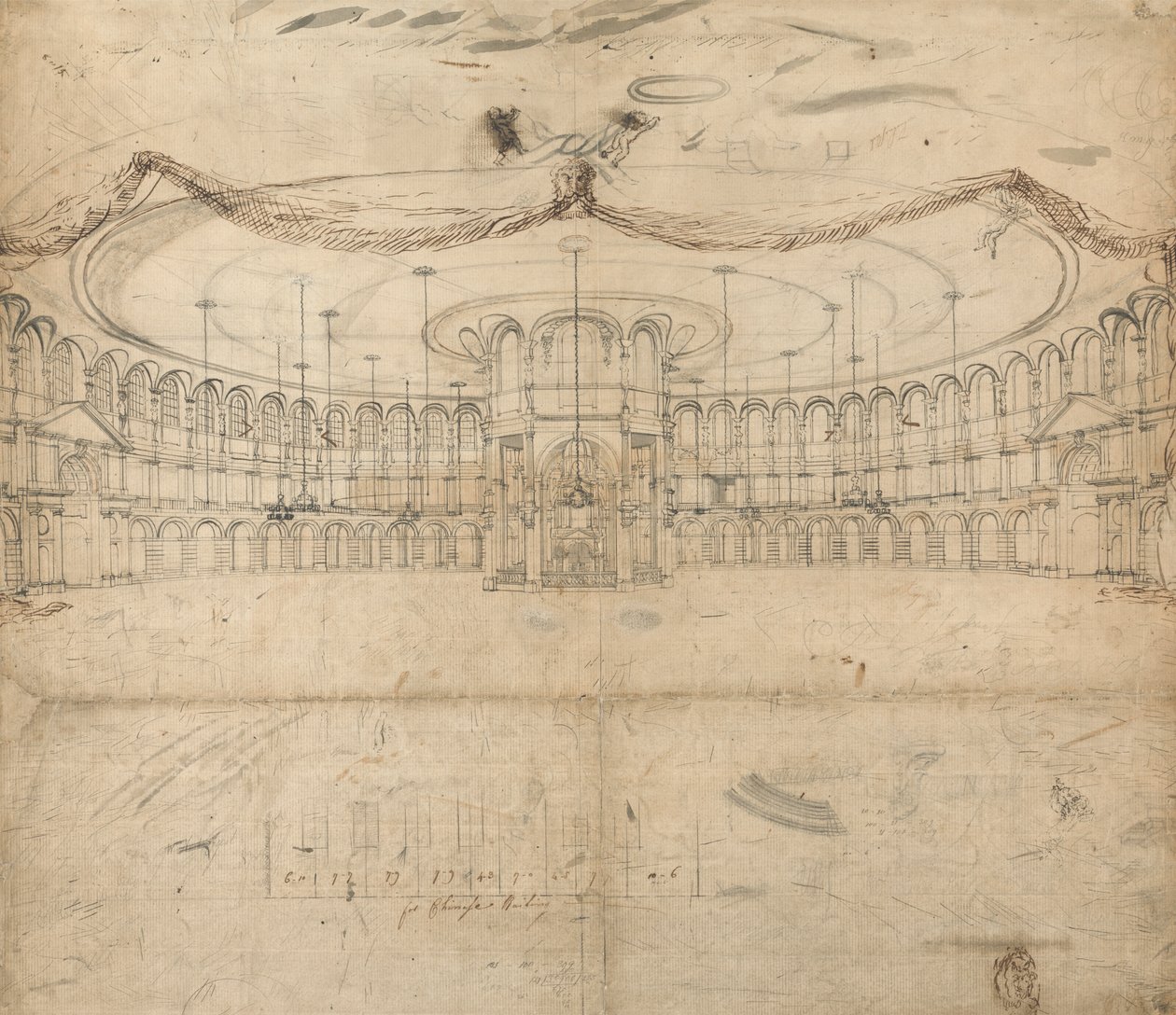 Entwurf für die Rotunde, Ranelagh Gardens von William John Newton