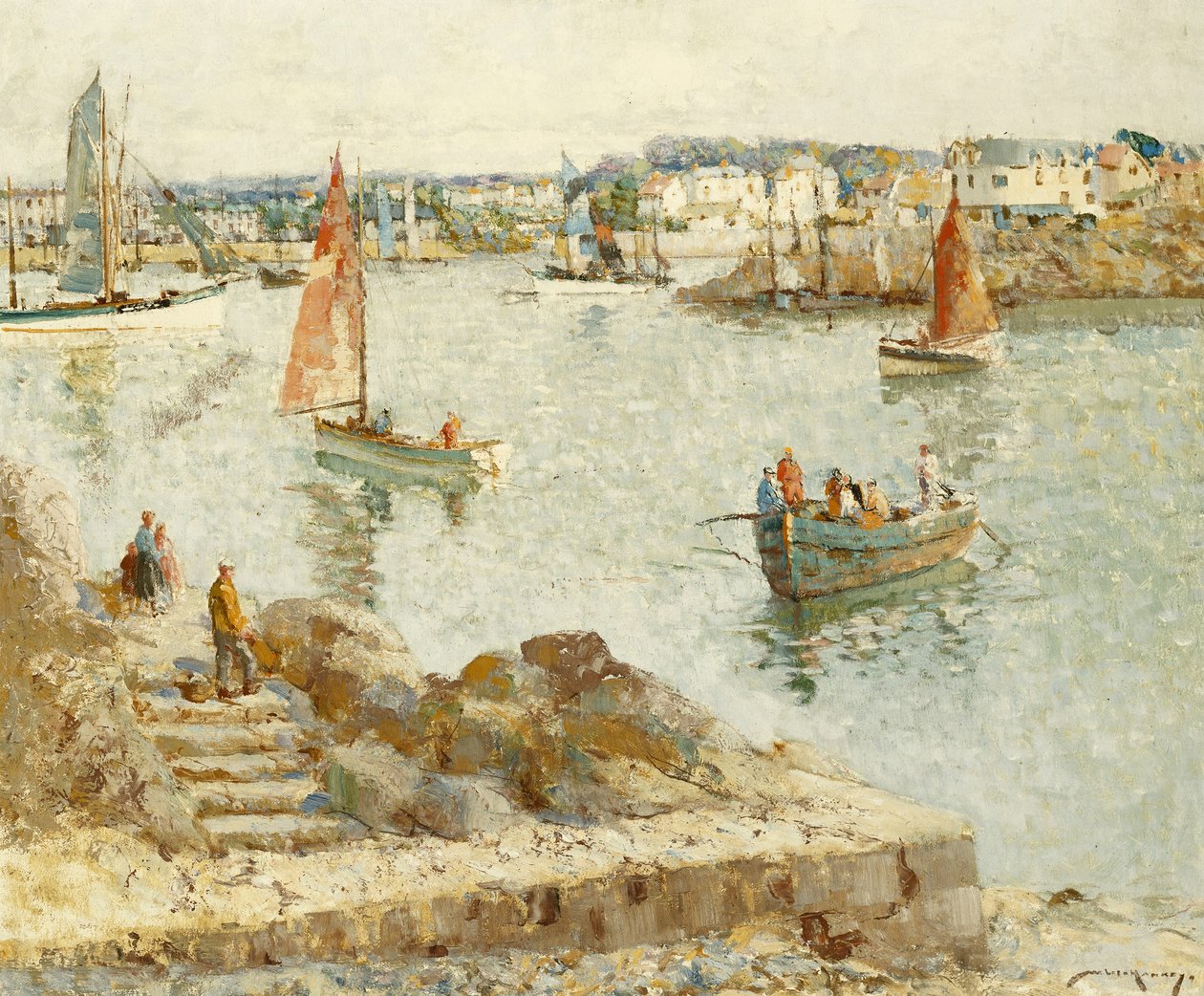 Die Fähre, Concarneau von William Lee Hankey