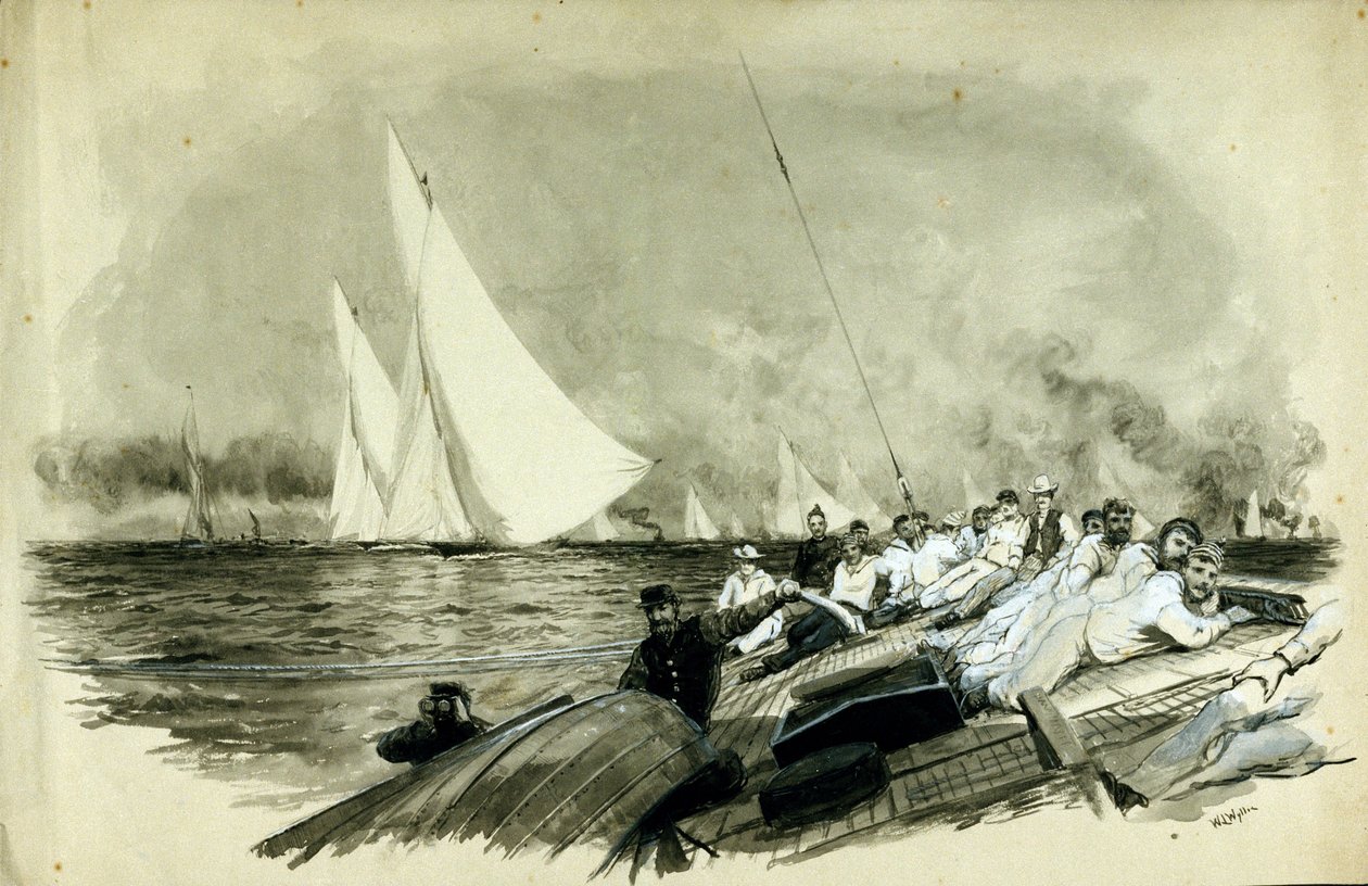 Lord Dufferins Rennboot (Frederick Temple Hamilton-Temple-Blackwood). von William Lionel Wyllie