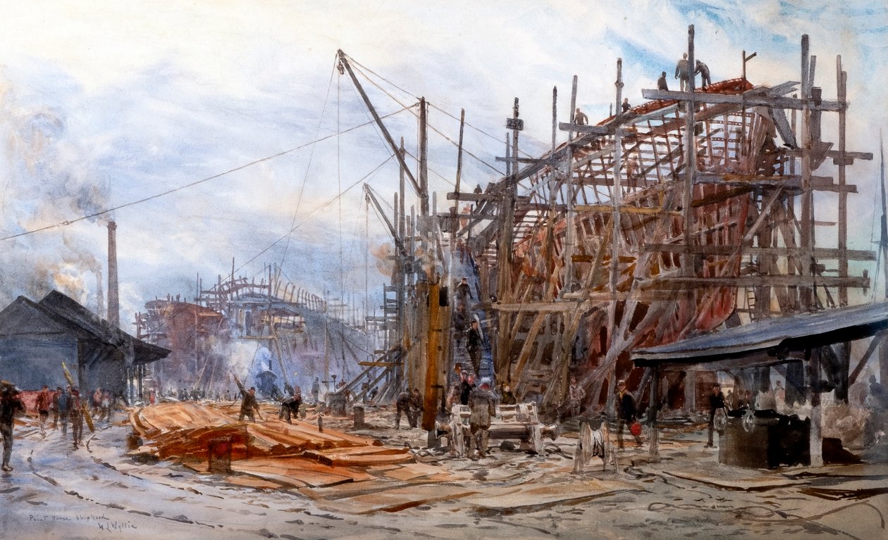 Point House Werft von William Lionel Wyllie