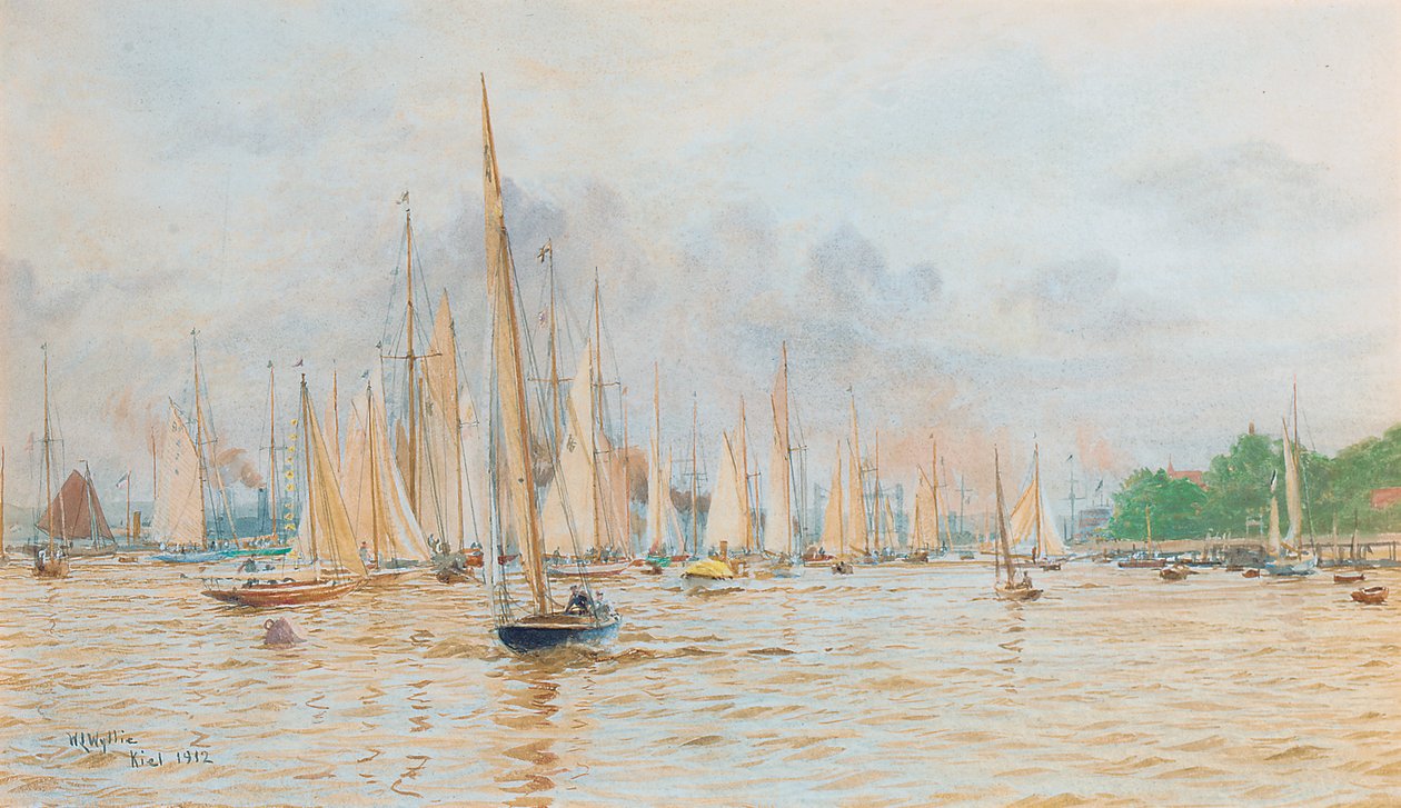 Die Regatta in Kiel von William Lionel Wyllie