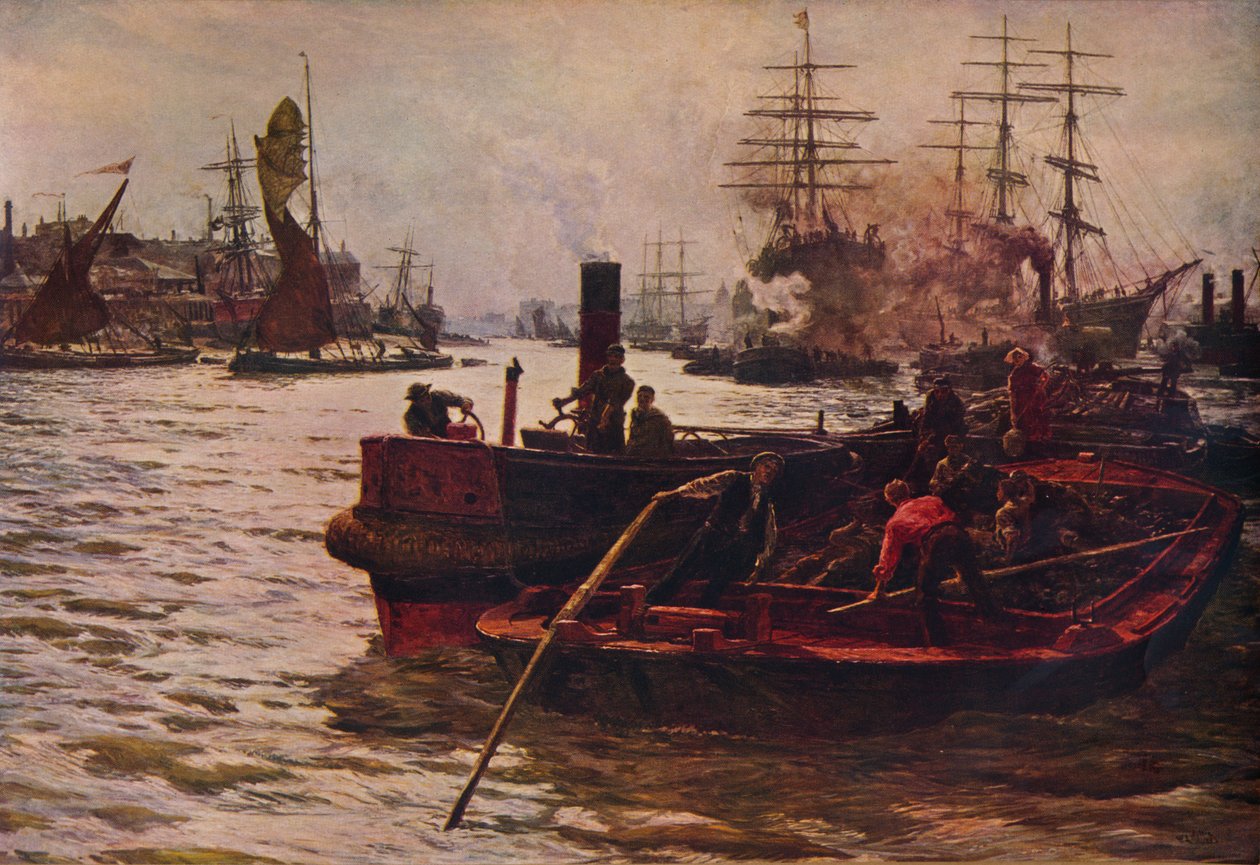 Mühe, Glanz, Glimmer und Reichtum, 1883-1935 von William Lionel Wyllie