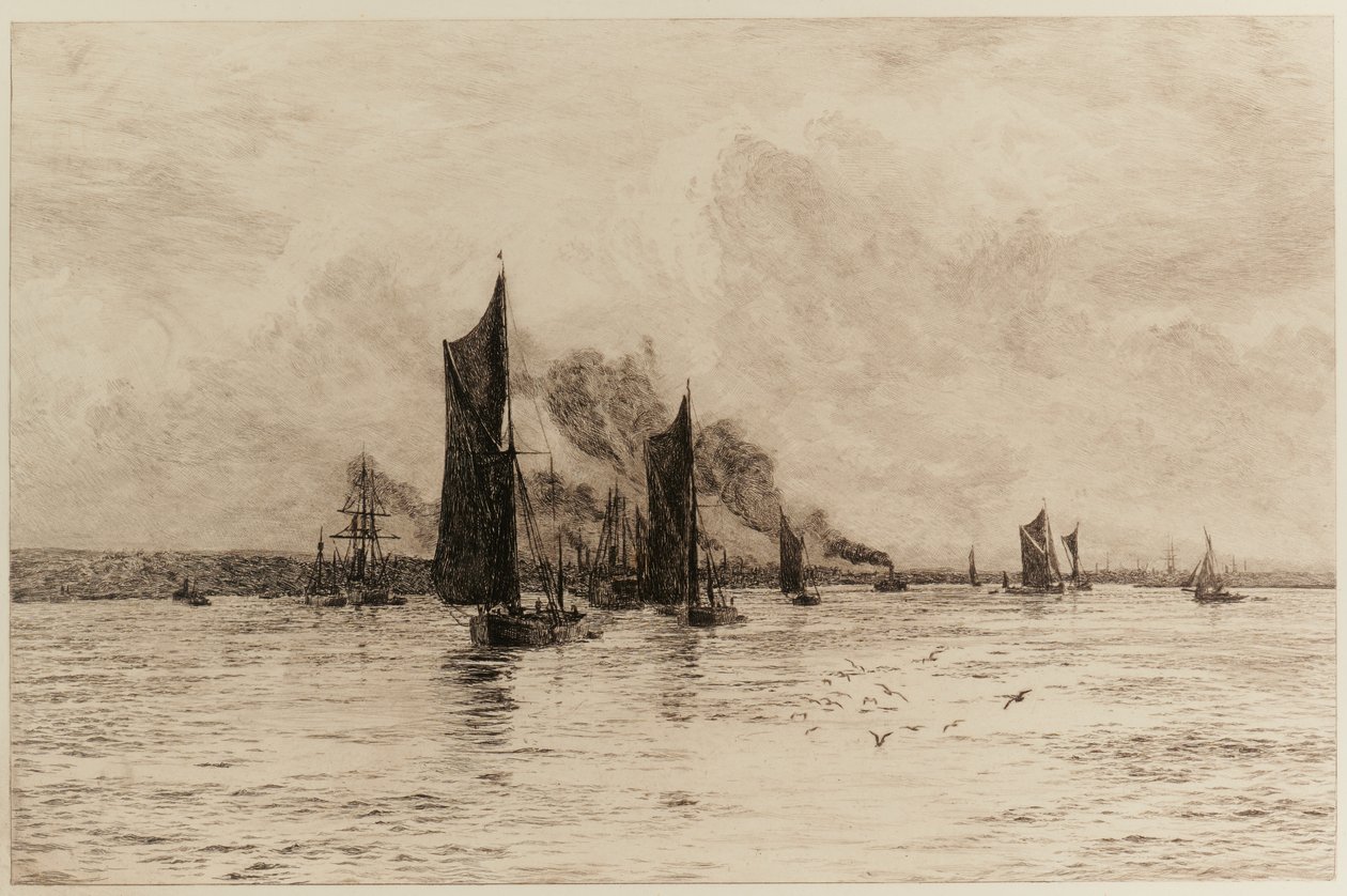 Beim letzten Rinnsal der Flut von William Lionel Wyllie