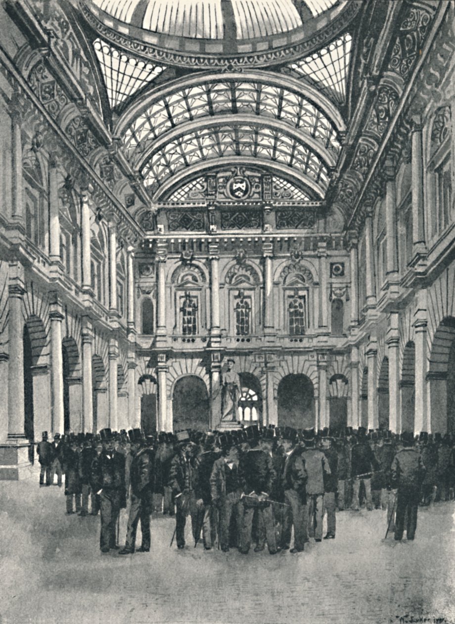 Auf dem Börsenplatz - Royal Exchange, 1891 von William Luker