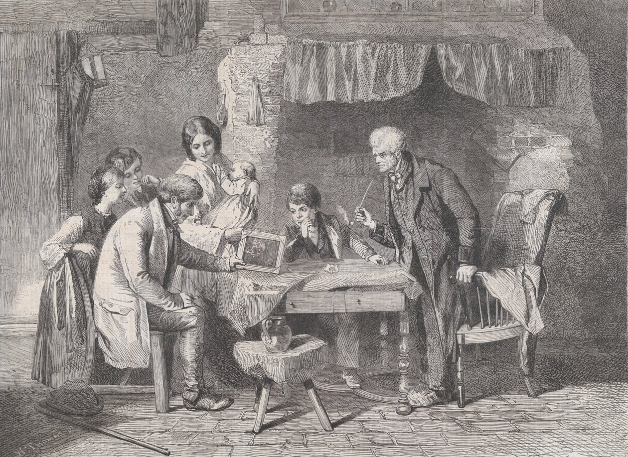 Großvaters Porträt, aus Illustrated London News, 4. Januar 1862 von William Luson Thomas