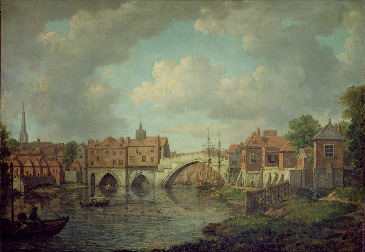 Ouse Bridge, York, um 1764 von William Marlow