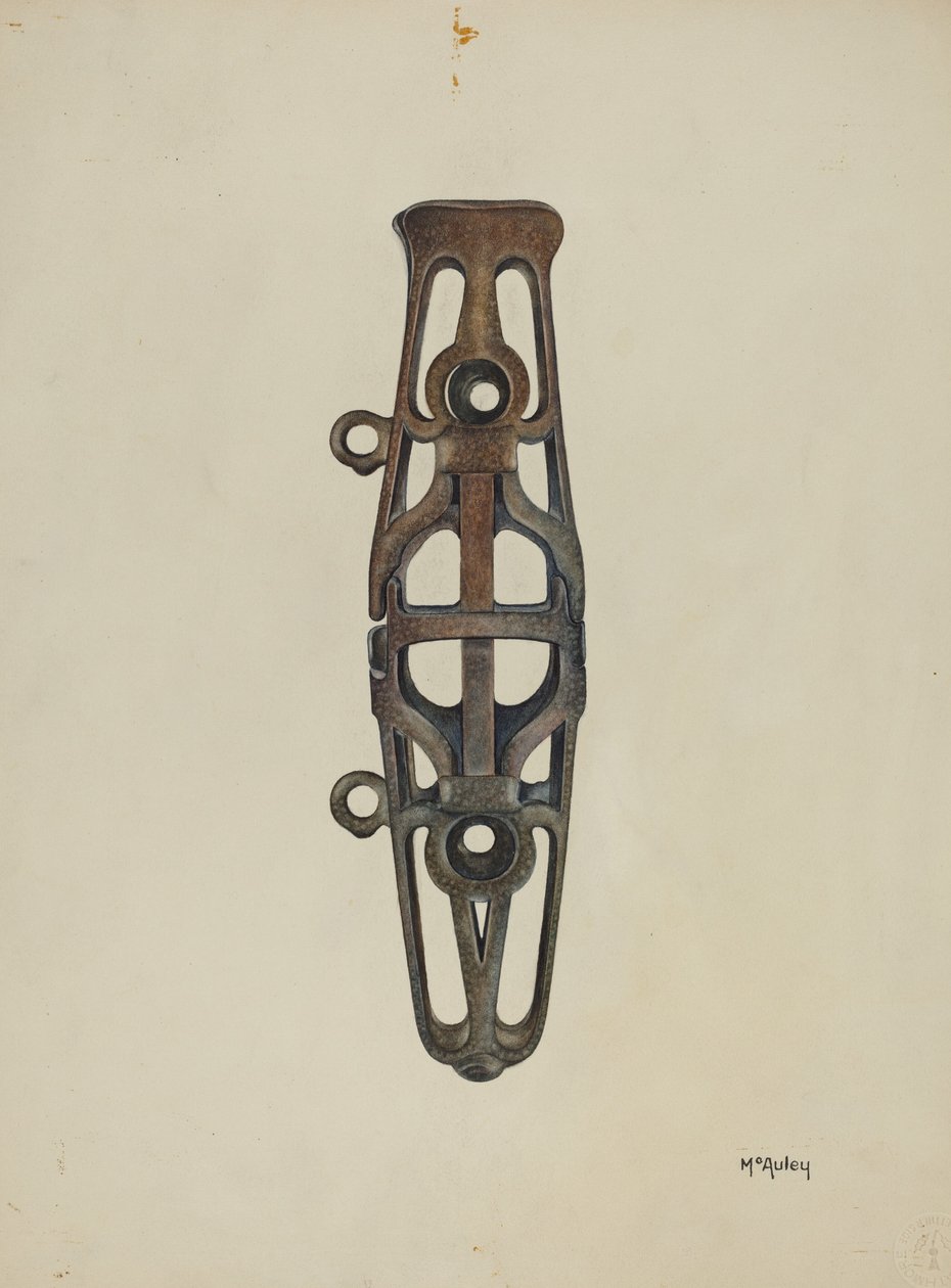 Peitschenhalter, ca. 1937 von William McAuley