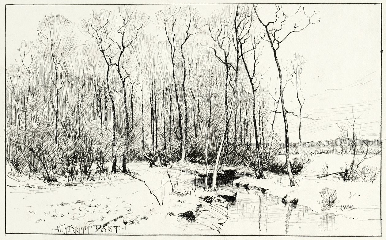 Ohne Titel, Winterlandschaft von William Merritt Chase