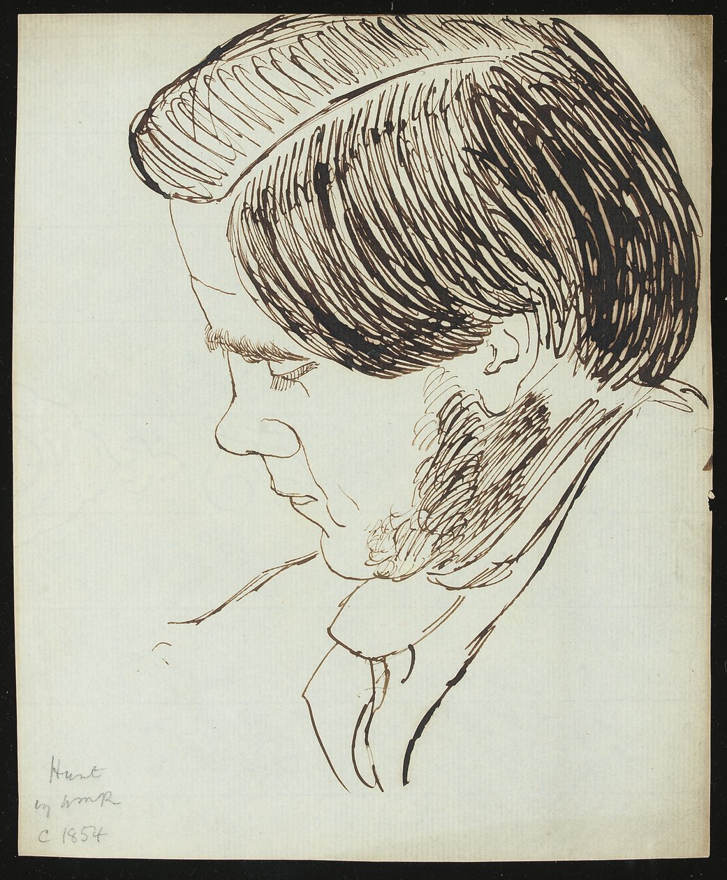 Porträt von William Holman Hunt, 1854 von William Michael Rossetti