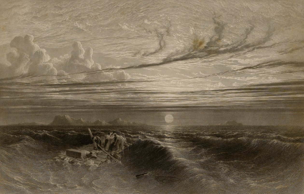 Sonnenuntergang auf See nach einem Sturm von William Miller