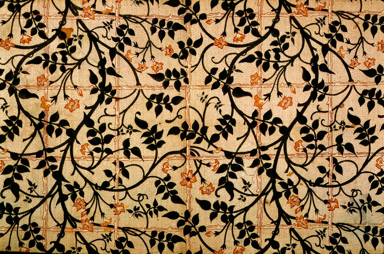 Jasminpfad Vorhangdesign, 1868-70 von William Morris