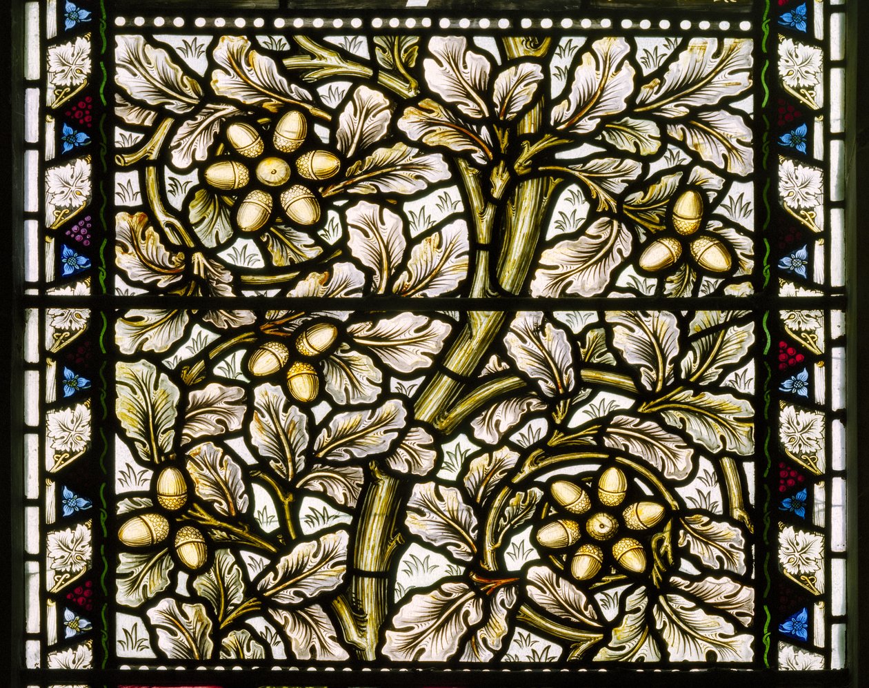 Eicheln und Eichenblätter, 1886 von William Morris
