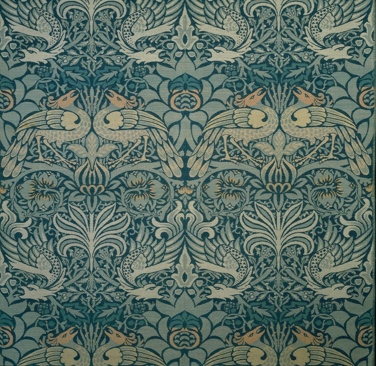 Dekorativer Stoff, 1876-1890 von William Morris Tapestry Works