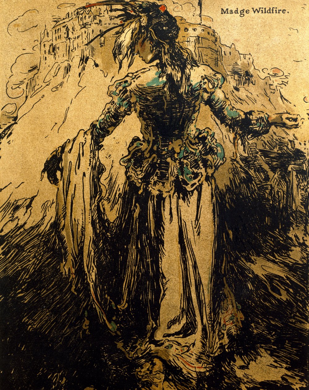 Madge Wildfire, Illustration aus 