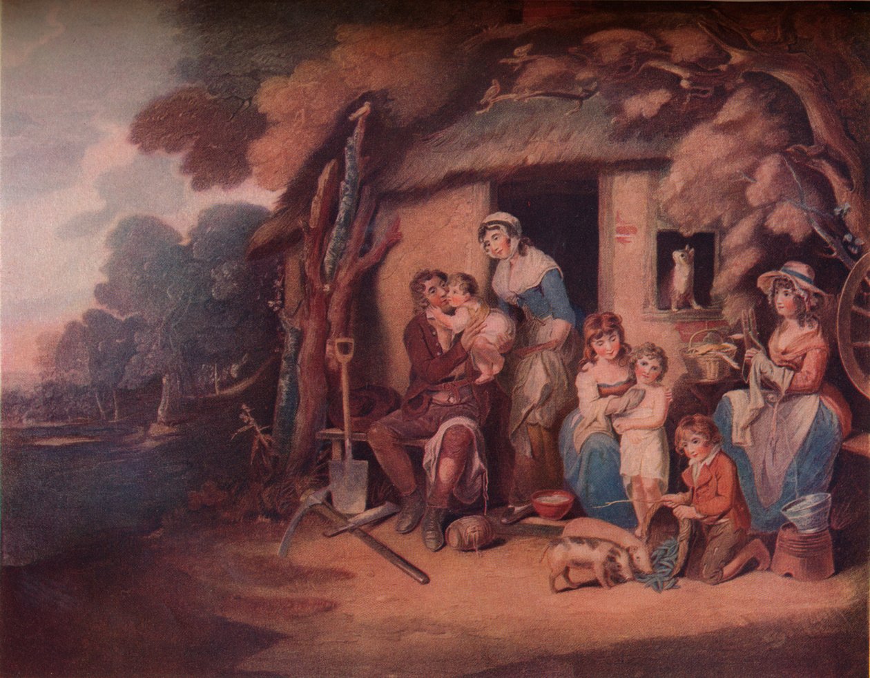 Der Landmann - Samstagabend: Rückkehr von der Arbeit, ca. 1789 von William Nutter