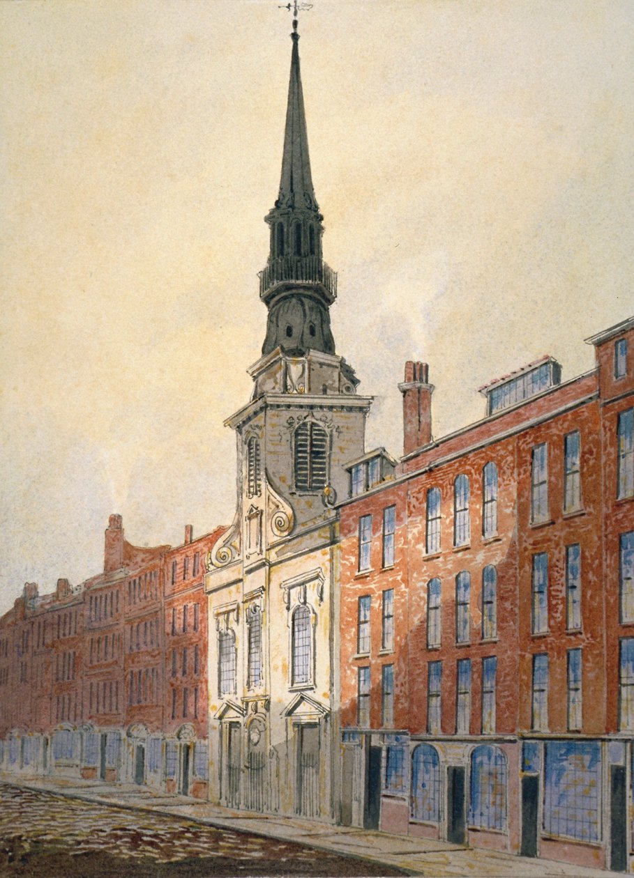 Kirche St. Martin innerhalb Ludgate und Ludgate Hill, City of London, 1815 von William Pearson
