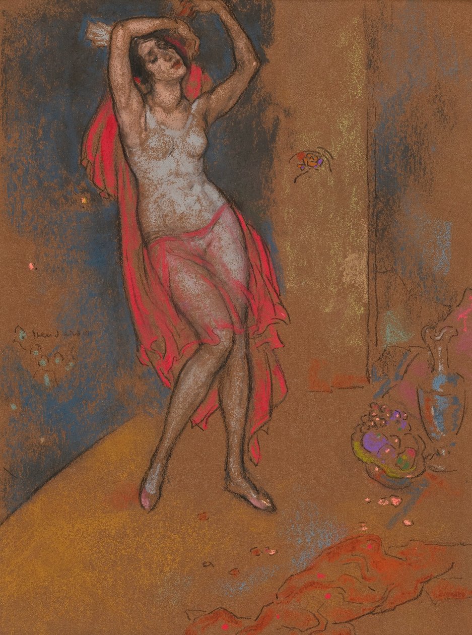 Anna Pavlova in Orientalischer Fantasie, Chicago, 1915-16 von William Penhallow Henderson