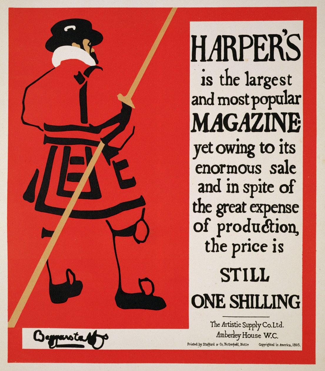 Reproduktion eines Posters, das 
